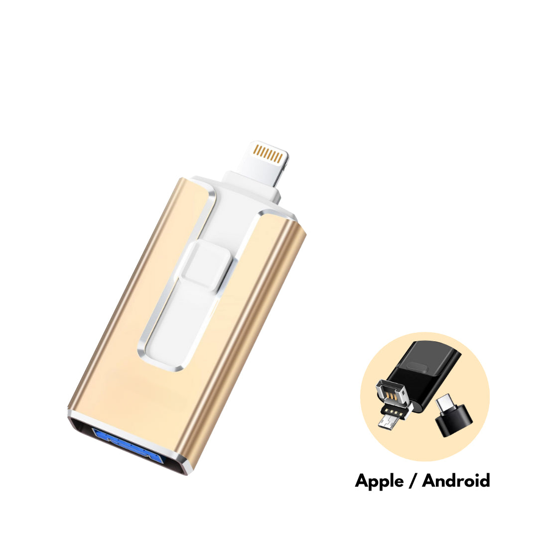 SanDisk Phone Drive voor Android 256GB USB Type-A en Type-C SanDisk Phone Drive voor Android 256GB USB Type-A en Type-C